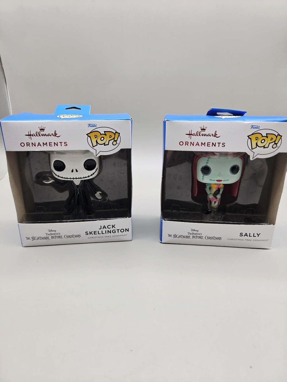 Hallmark Funko Pop! Ornaments, Jack Skellington & Sally, NIB